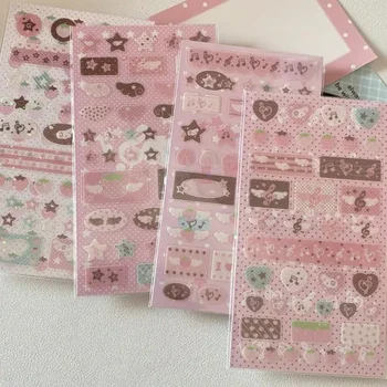 Adesivo rosa glitter fragola nota fai da te per adesivo manuale fotocamera telefono adesivo decorativo carino regalo