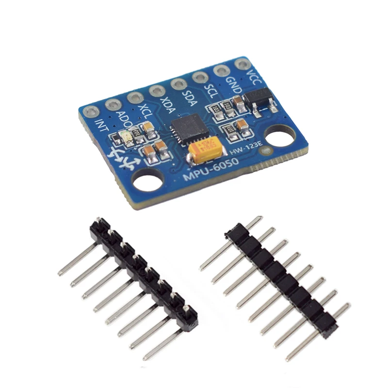 Module GY-521 MPU6050 connecté à un Arduino pour test de gyroscope