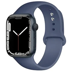 Premium Silicone Strap for Smartwatch - Durable and Stylish Bracelet Replacement Band (39 Ice Blue)