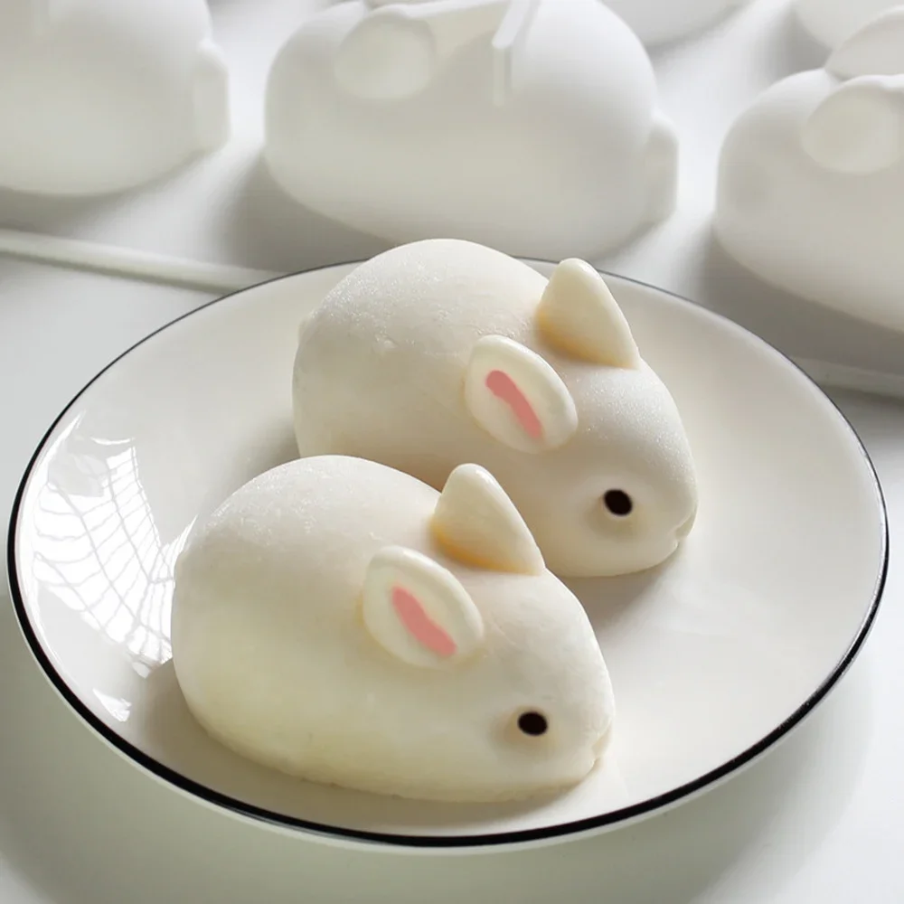 

Cute Rabbit Cake Mold Silicone Mould DIY Candle Mold Cute Cake Pudding Molds Cake Chocolate Dessert Mould Candle Making Supplies