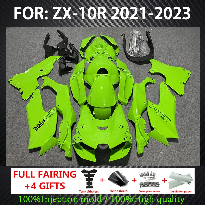 

Motorcycle Fairing kit for ZX-10R 2021 22 23 years -10R 2020 2021 2022 2023 Fairing green motorcycle housing