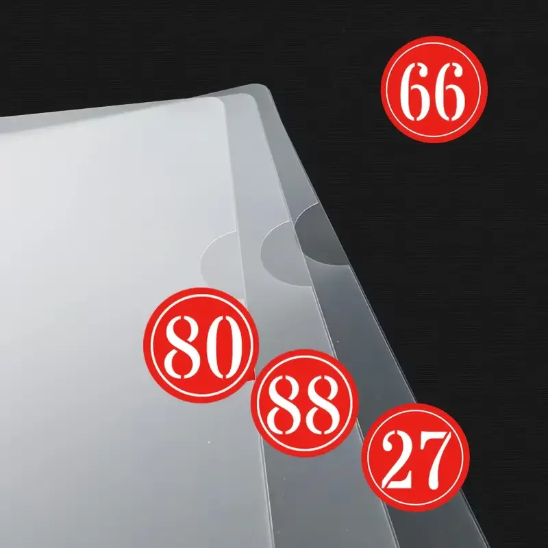 100 Continuous Number Stickers 1-100 Round Red Color Labels 3.15inch Self-Adhesive Vinyl Number Stickers for Office Storage