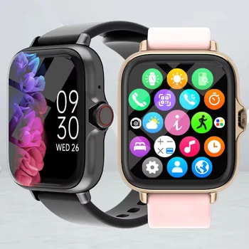 Montre connectée étanche de 1.83 pouces, avec réponse aux messages, appel, surveillance du sommeil, podomètre de sport, alertes d&rsquo;information pour iPhone Android
