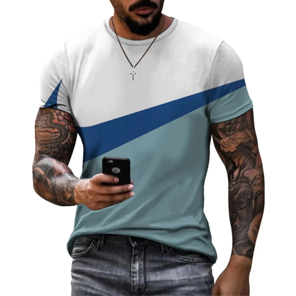 

Summer Hot Selling Fashion Men's T-shirt 3D Personalized Printing Sports Casual Quality Short-sleeved Round Neck T-shirt Top 6XL