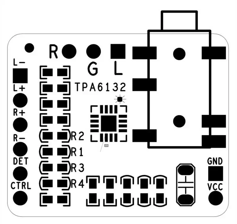 Audio Amplifier Audio Power Amplifier Board TPA6132 Differential-Balanced Stereo Headphone Amplifier Board