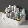 1pc Large Capacity Makeup Organizer for Vanity Desk Organizer with Drawers for Cosmetics Lipsticks Jewelry Care Skincare 2