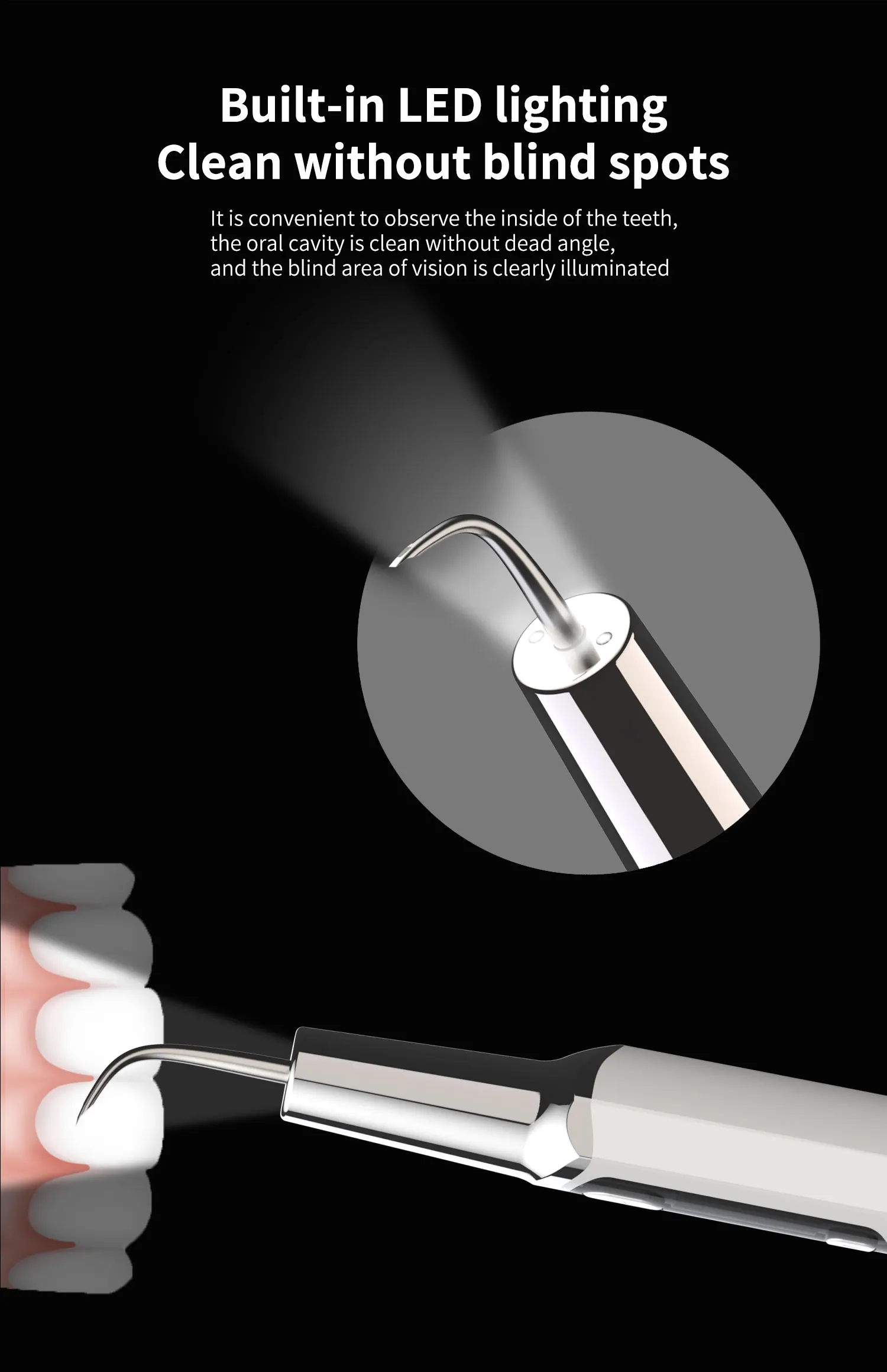 Xiaomi-Ultrasonic Tooth Cleaner, removedor de cálculo dental,