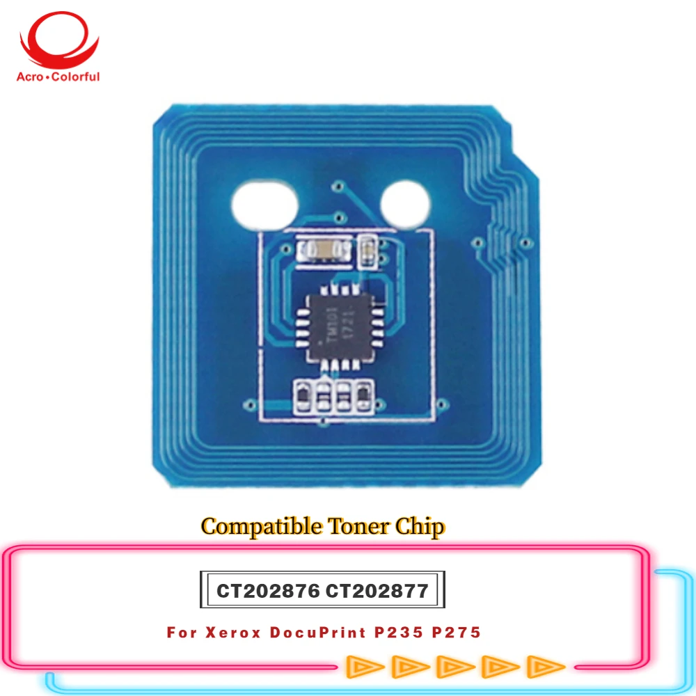 

Free Shipping AP Version CT202876 CT202877 Compatible Toner Chip Apply to Xerox DocuPrint P235 P275 Laser Printer Cartridge