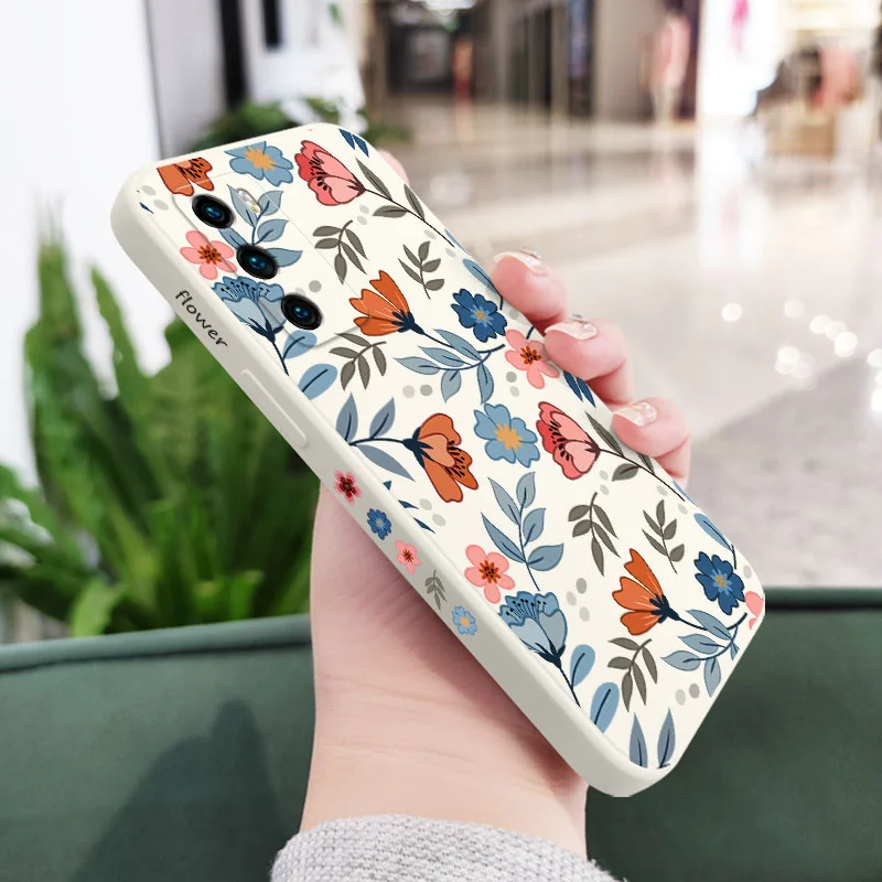 Blue Garden Liquid Silicone Phone Case