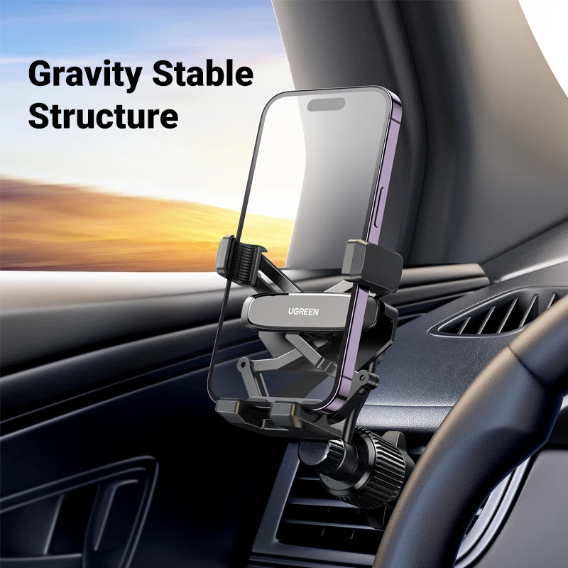 UGREEN Car Phone Holder Gravity Car Phone Stand 360°Rotation For iPhone 15 14 13 Pro Max Xiaomi Samsung Air Vent Phone Holder