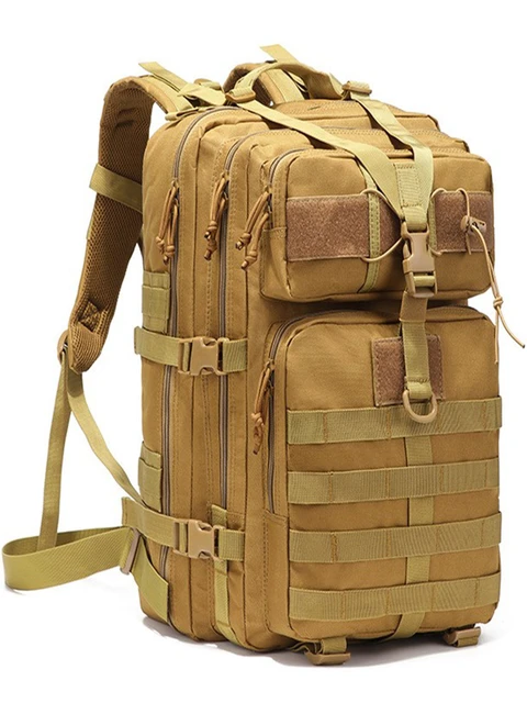 Mochila táctica de 45l para hombre, bolsa militar de asalto 3P,  impermeable, para escalada, Camping y senderismo - AliExpress