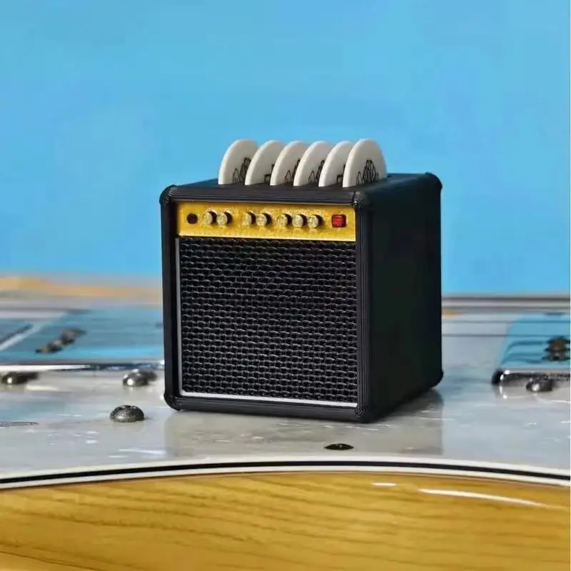 Large-Capacity Portable Guitar Pick Organizer with 5 Slots