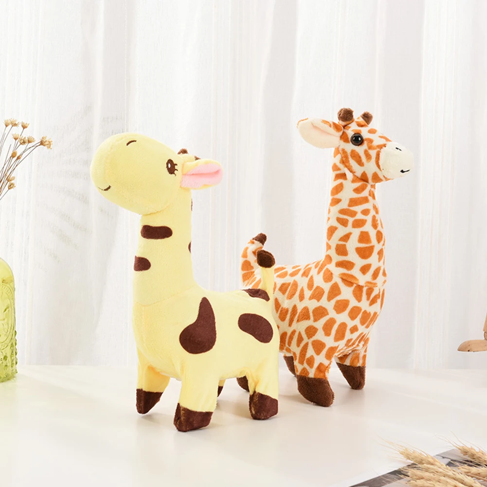 Walking Giraffe Interactive Electronic Pet with Sounds and Movements Plush Giraffe Toy Plush Buddy for Kids Toddlers Boys Girls