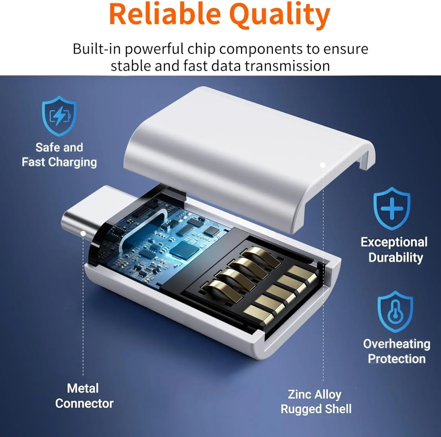 Universal USB-C to USB-A Adapter for Devices and Accessories
