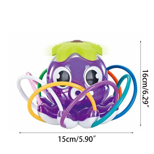 Octopus Water Spray Sprinkler Toy for Lawn Wedding Backyard Playset w/ Rotary 8 Hose Interactive Splashing Activity Toys P31B 6