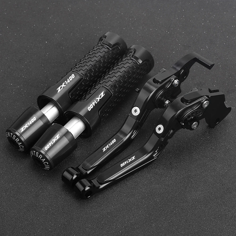 

ZX 1400 For KAWASAKI ZX1400 2006 2007 2008 2009 2010 2011 2012-2016 Handlebar Hand Grips Ends Handle Brake Clutch Levers