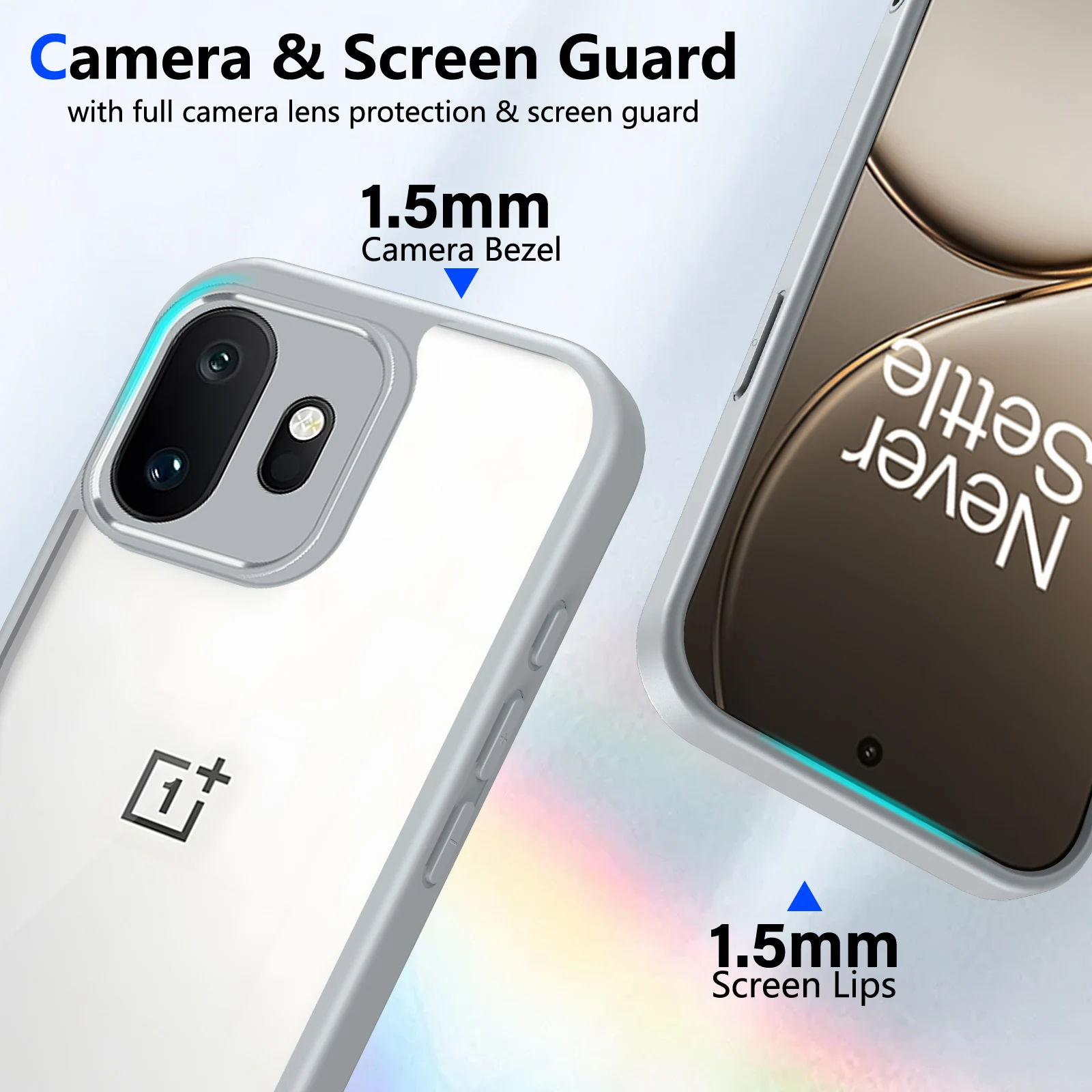 Premium Clear Silicone Frame Protective Shockproof Cover