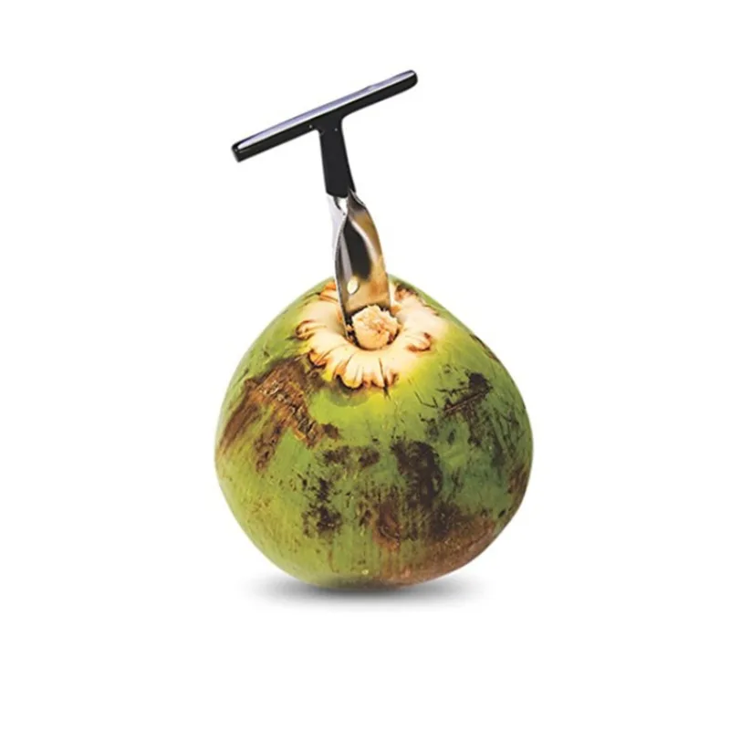 Coconut Opener Stainless Steel Coconut Tools Knife Water Punch Tap Drill Straw Hole Opener Portable Kichen Accessories
