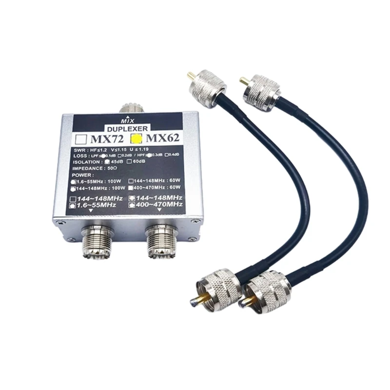 Dropship Versatile Duplexer Different Frequency MX62 Antenna Coupler Improve Signal Reception Suitable for FT857D FT911