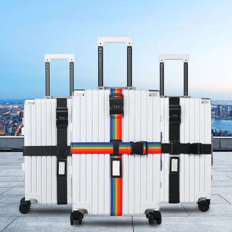

Password Lock Packing Luggage Bag With Luggage Strap 3 Digits Password Lock Buckle Strap Baggage Belts