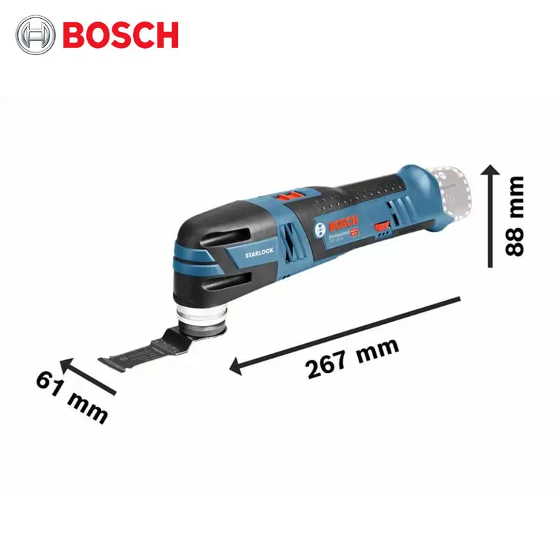 Фото Бесщеточный беспроводной колеблющийся мультиинструмент Bosch GOP 12V-28 20000 ОБ/мин Электрический резак шлифовальный станок профессиональные электроинструменты для деревообработки №2