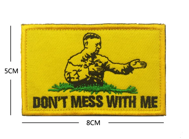 Gadsden Flag Patch Parody Snake Don't Tread On Me No Step on Snek