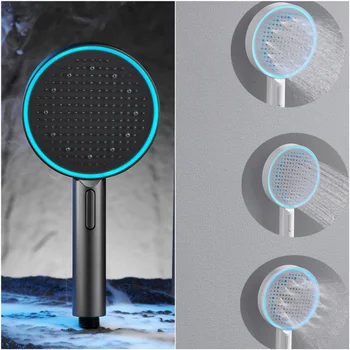 Nessuna elettricità Soffione doccia a LED Pommeau De Douche ad alta pressione Soffione doccia con acqua spray regolabile a 3 modalità Accessorio per il bagno 1