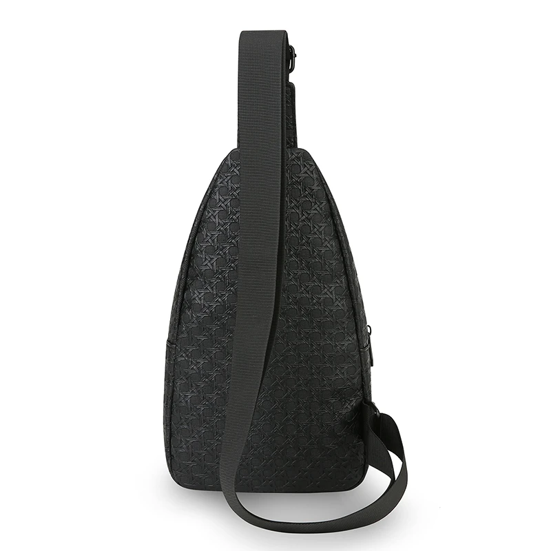 Men's large capacity chest bag, adjustable shoulder strap, hands-free, suitable for outdoor sports during commuting and travel