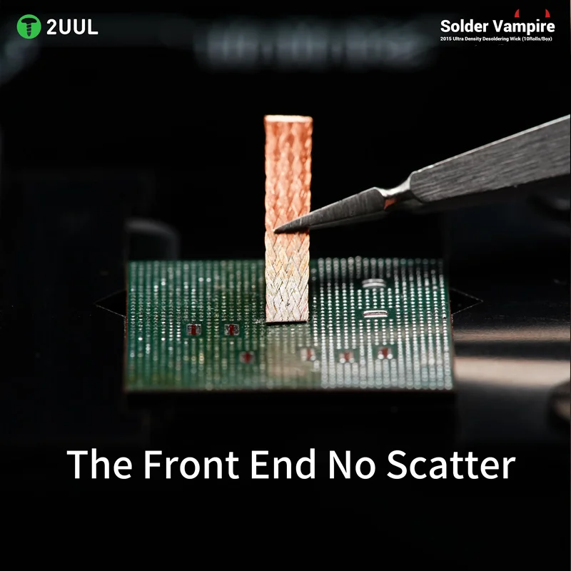 2UUL DW15 휴대 전화 PCB 회로 기판 수리 도구에 대 한 디 솔더링 브레이드 심지 2015 10 롤 솔더 뱀파이어 납땜 심지