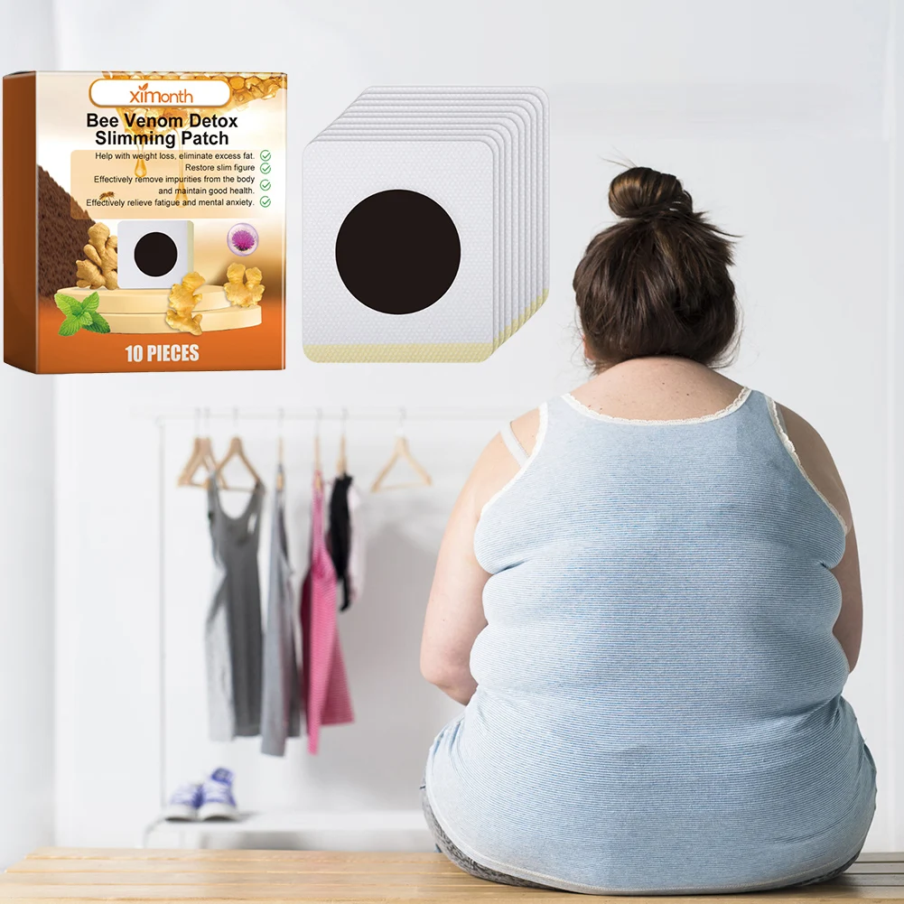 7/10pcs Bee Venom Lymphatic Drainage Slimming Patch Improve Stomach Lose Weight Detox Sticker Slimming Patch for Women and Men