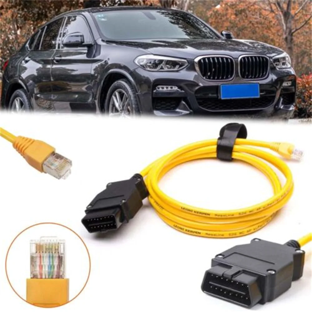 ESYS ENET Data Cable For BM W ENET Ethernet to OBD Interface E-SYS ICOM Coding for F-serie Diagnostic Cable Data OBDII Coding 5
