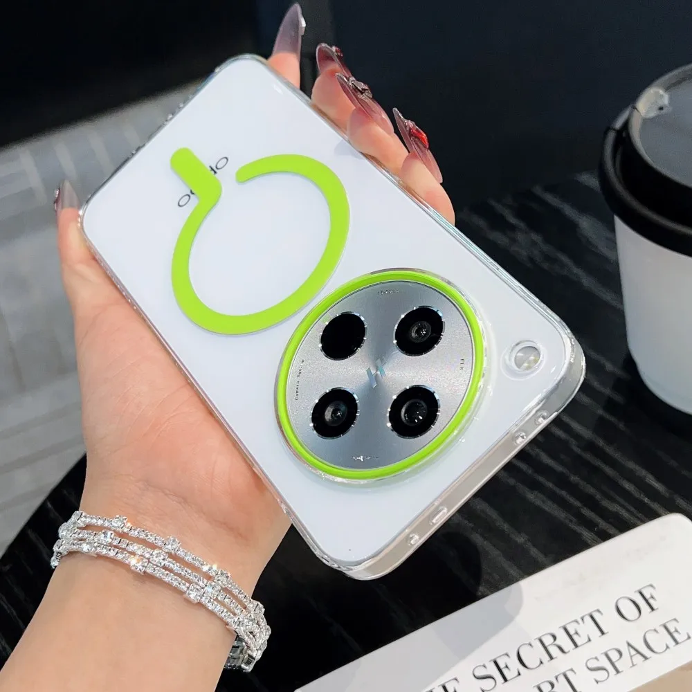 Transparent Magnetic Wireless Charging Protective Hard PC Phone Case