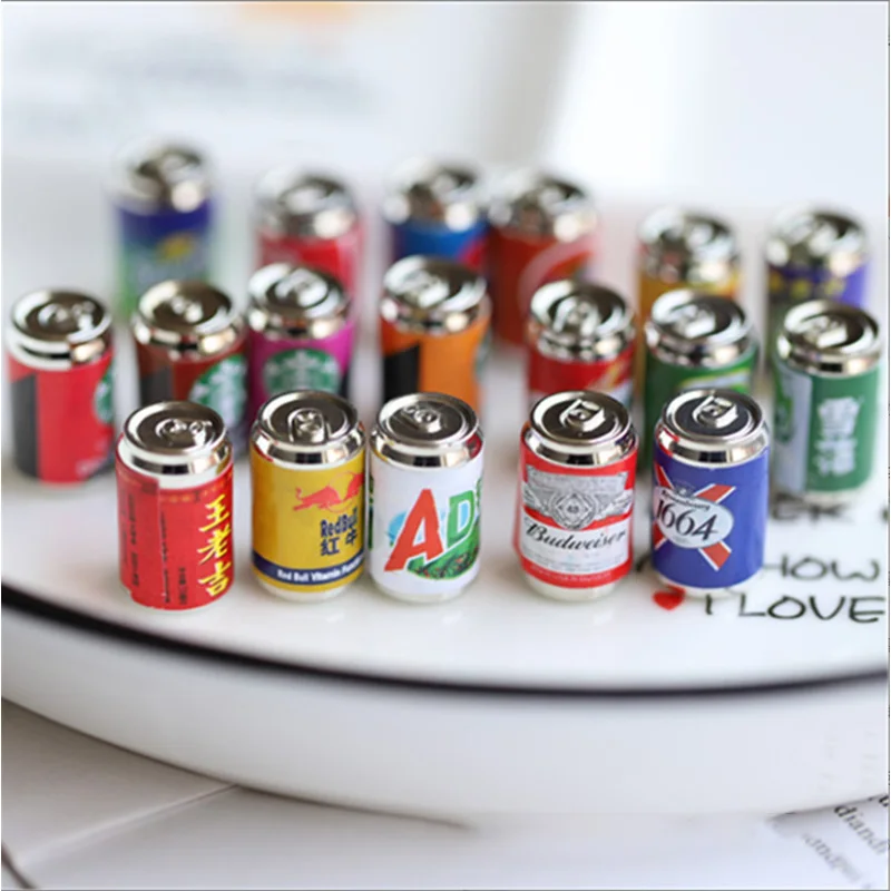 20 Pcs Miniature Items 1:12 Dollhouse Supermarket Food Snacks Mini Cake Wine Drink For Blyth Barbie BJD Doll Kitchen Accessories 6
