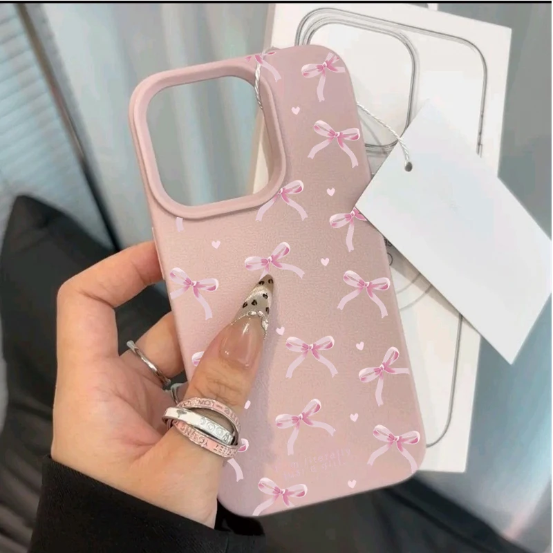Love Heart Bow Design Phone Case Cover