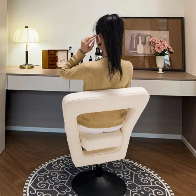 2025 New Makeup Vanity Chair Backrest Bedroom Vanity Stool Luxury Sophisticated Modern Elegant Home Dressing Chair Vanity Stools