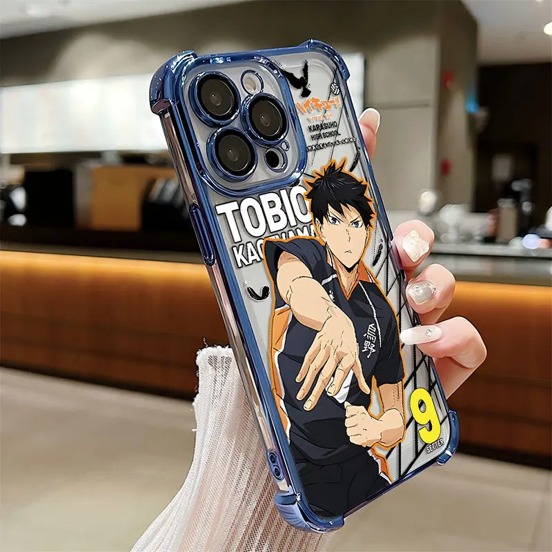 Premium Haikyuu Shoyo Hinata Plating Anti-Fall Airbag Case