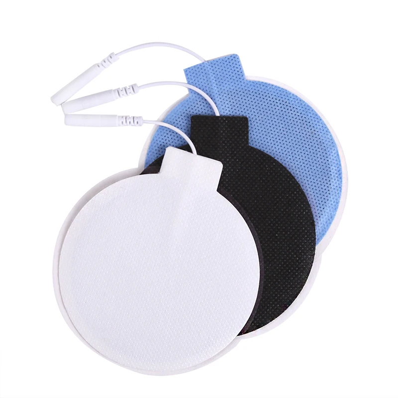 Round 8.5cm Silicone Gel Electrode Pads Nerve Muscle Stimulator Electrode Stickers for Tens Acupuncture Physiotherapy Machine