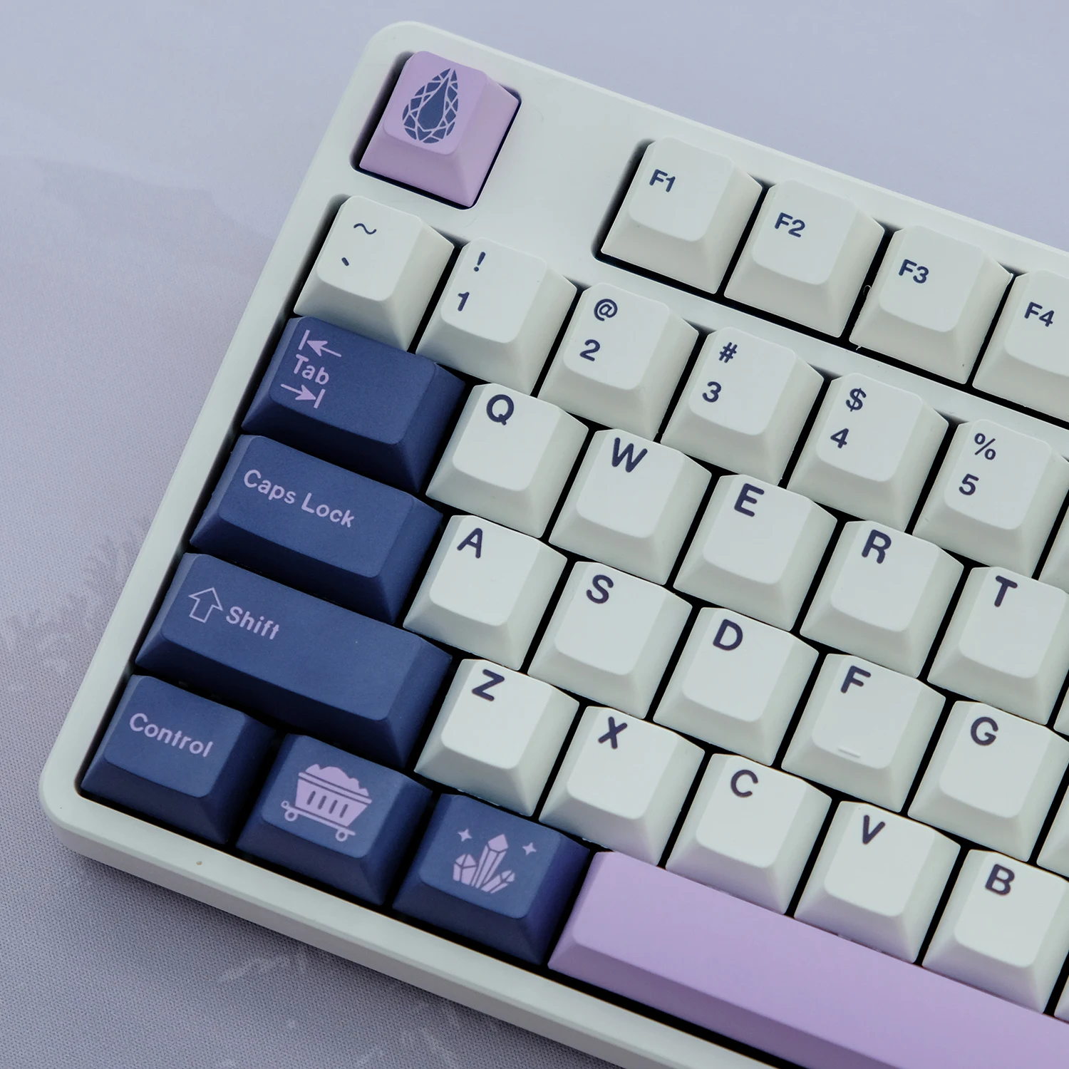 131 Keys GMK Amethyst Keycaps Cherry Profile PBT Dye Sublimation