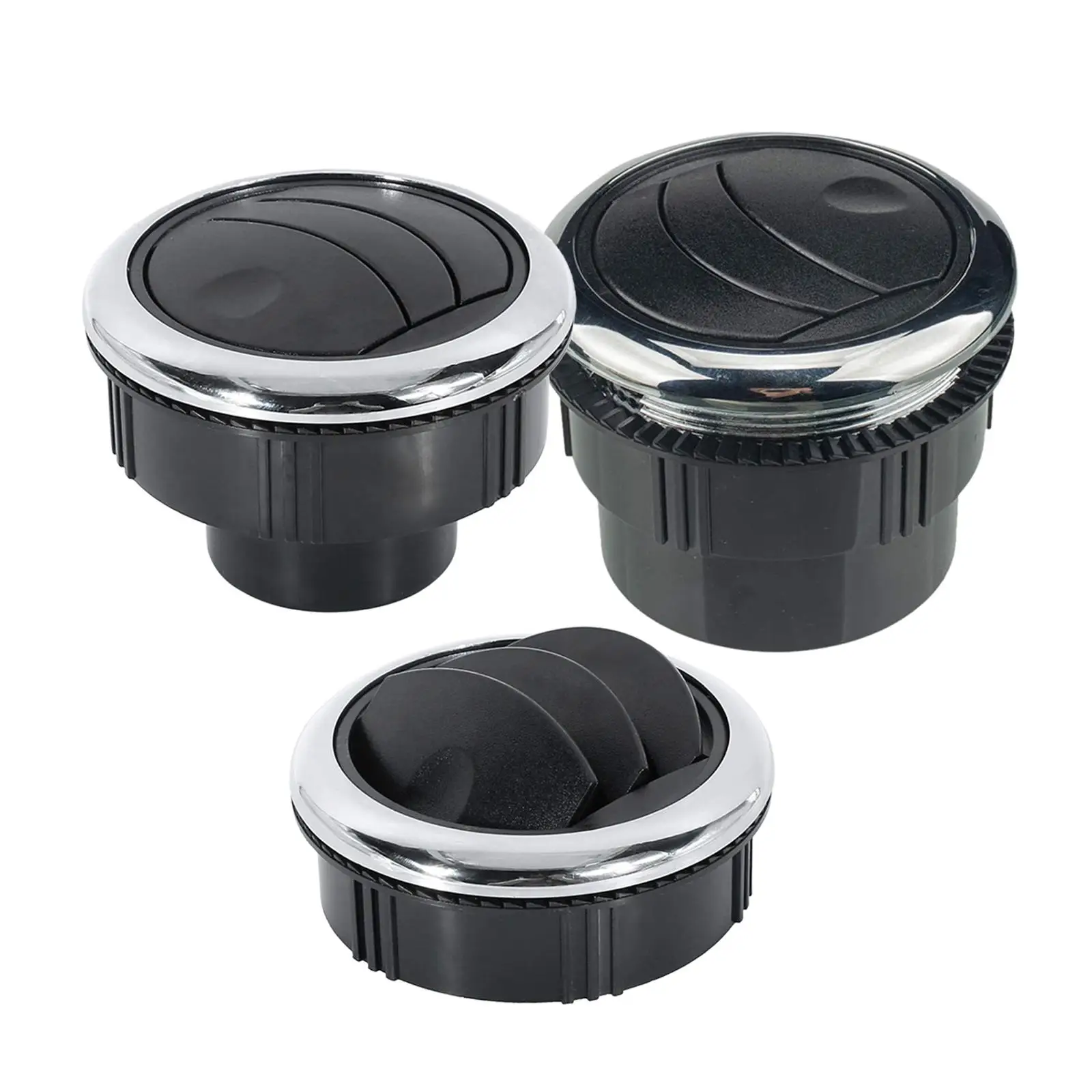Car Round A/c Air Vent Deflector Outlet With Electroplating For Rv Bus