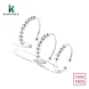KASANIER S925 Sterling Silver U Shape Fidget Rotate Freely Beads Spiral Rings For Women Men Anxiety Antistress Spiral Beads Gift 1