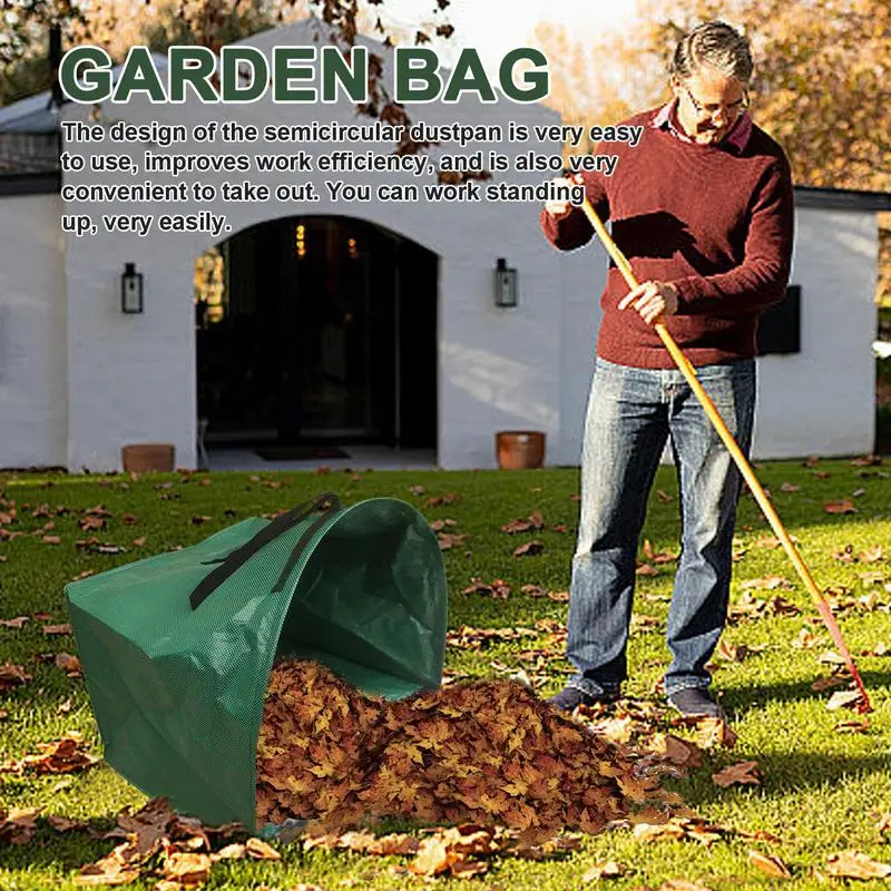 

Yard Waste Bags Large Capacity Reusable Leaf Sack Light Trash Can Garden Garbage Waste Collection Container Plant Clippings Bag