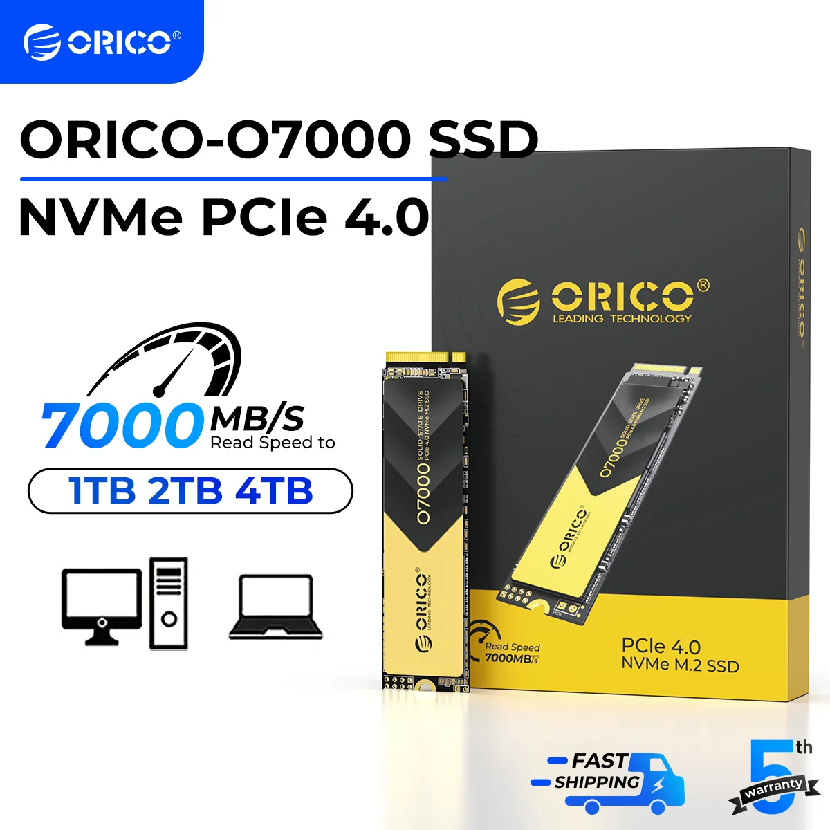 内蔵型SSD ORICO O7000 M.2 SSD PCIe 4.0 NVMe 2TB Amazon.com: ORICO 2TB NVMe SSD PCIe 4.0- Up to 7000MB/s, M.2 SSD