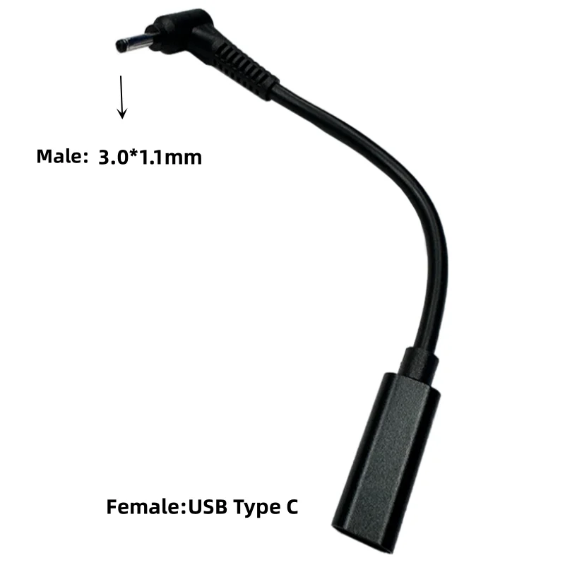 Universal USB-C Laptop Charger Power Adapter Converter with Multiple DC Plug Sizes