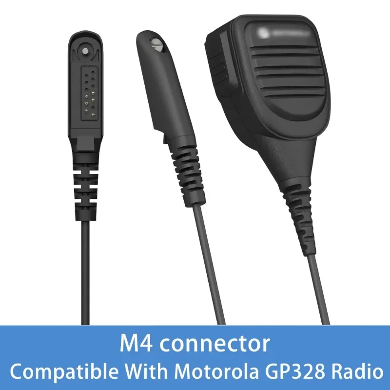 PMMN4021A Handheld PTT Speaker Microphone Compatible with Motorola GP328 GP338 G
