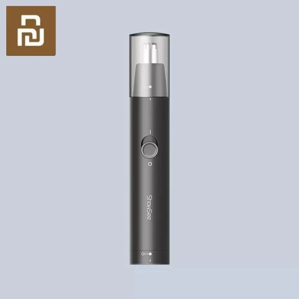 Xiomi Showsee Electric Mini Nose Hair Trimmer Portable Ear Nose Hair Shaver Clipper Waterproof Double-edged Rotating Cutter Head 5