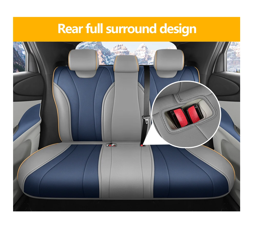 Custom Full Set Luxury Car Seat Covers For BYD Dolphin 2021 2022 2023 Auto Leather Interior Accessories Styling