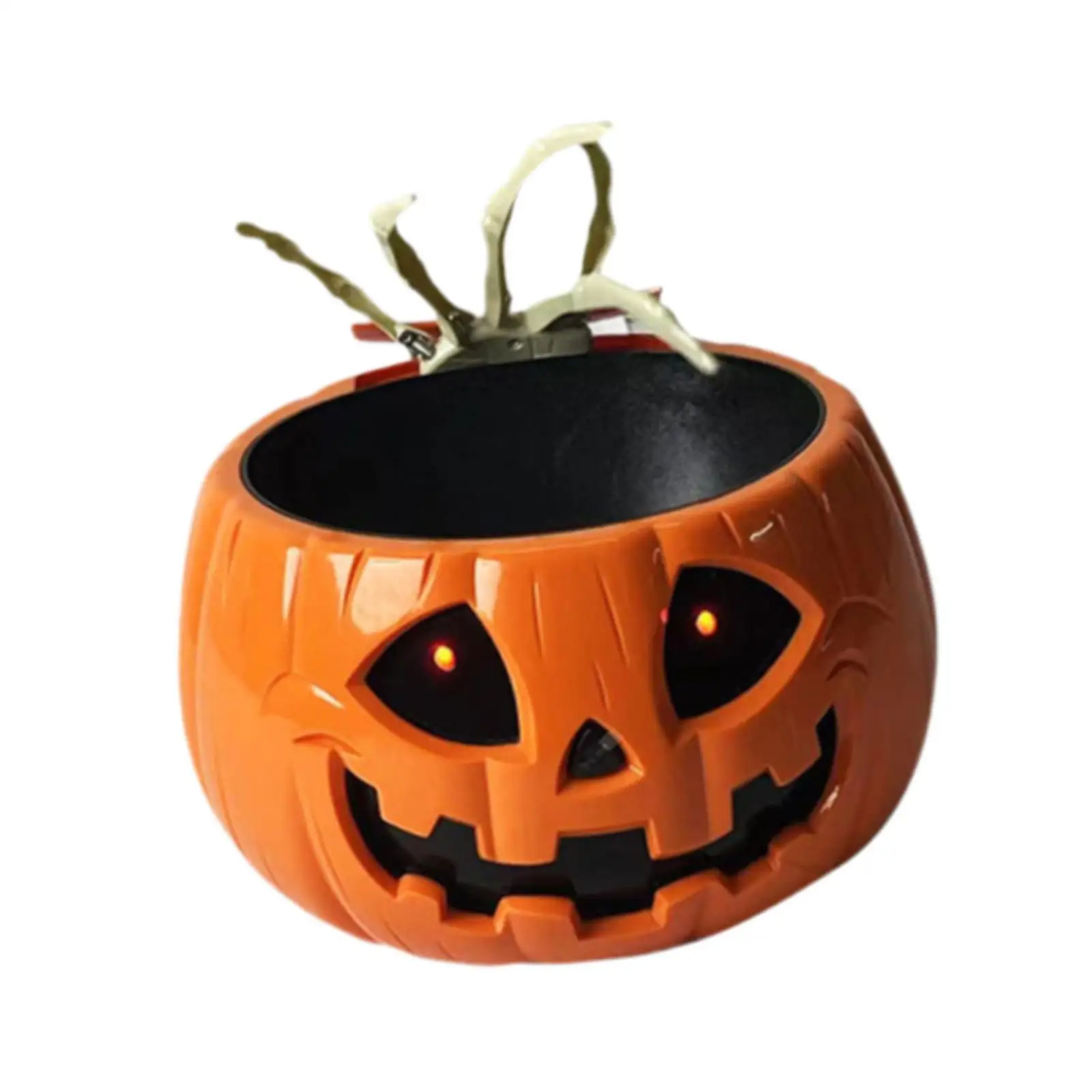 Halloween Pumpkin Candy Bowl Glow in The Dark Halloween Electric Toy for Home Outdoor Indoor Garden Holiday Party Decoration Halloween Pumpkin Candy Bowl Glow in The Dark Halloween Electric Toy for Home Outdoor Indoor Garden Holiday Party Decoration