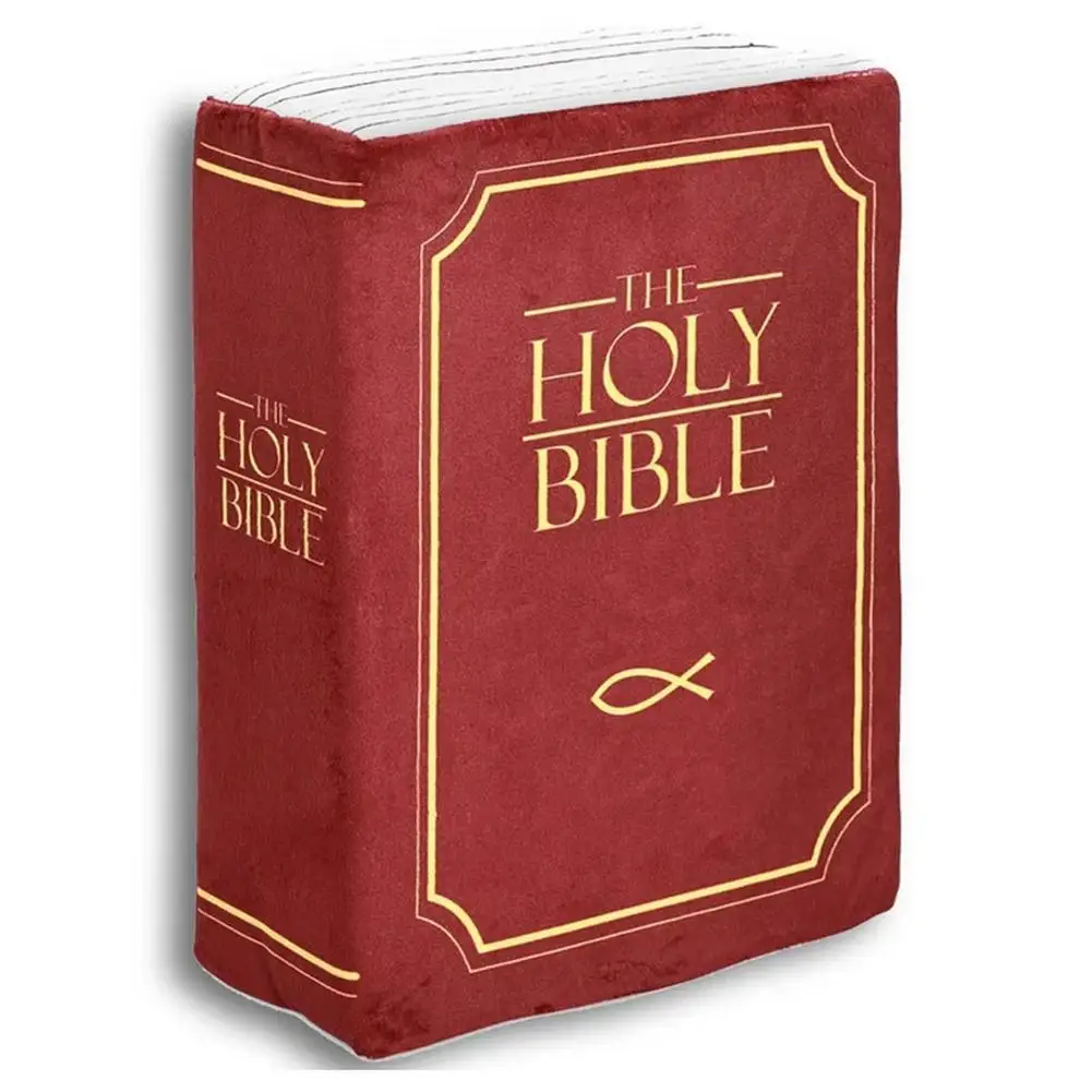 Bible Pillow Book Plush Holy Bible Pillow With Memory Sponge Openable Book Shape Christian Verse Gifts