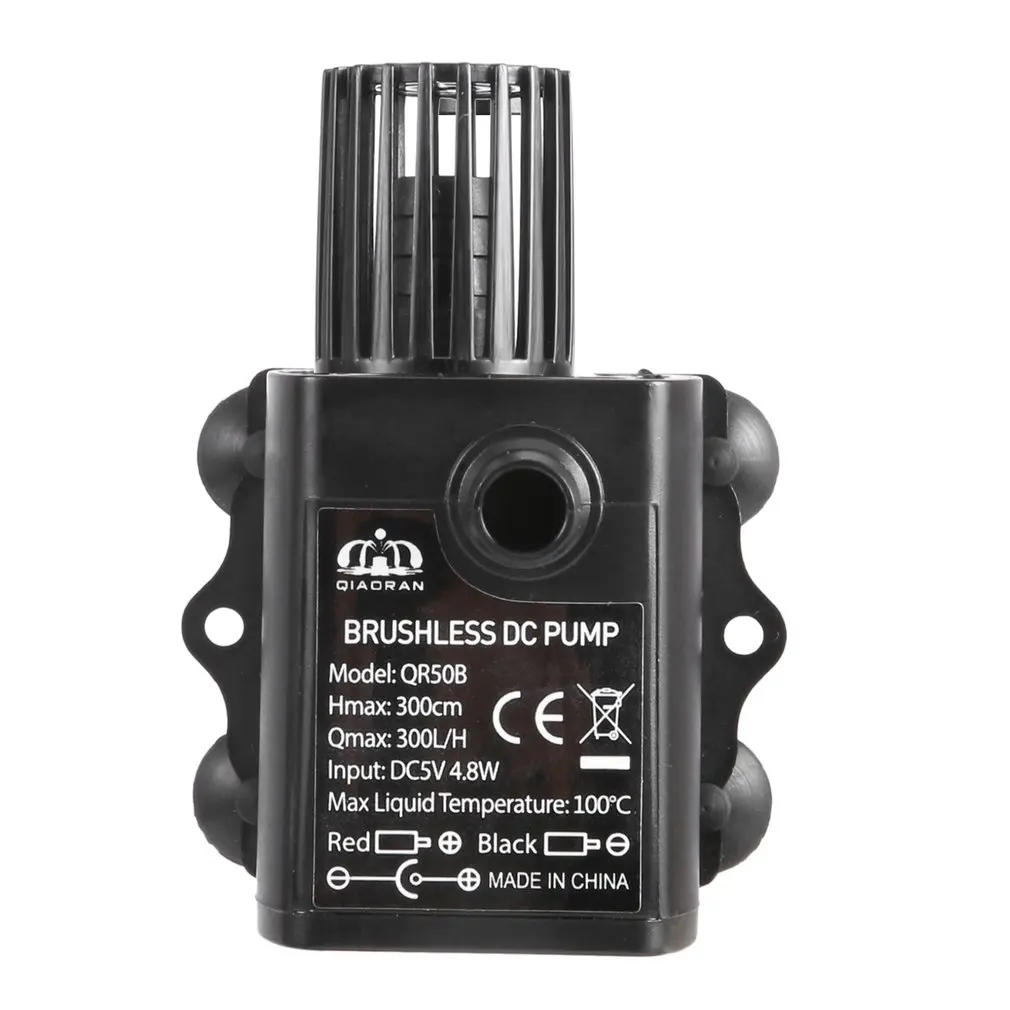 12V DC Brunnenpumpe 10W 0-400L/H - Einstellbare Tauchpumpe Für Aquarium & Springbrunnen