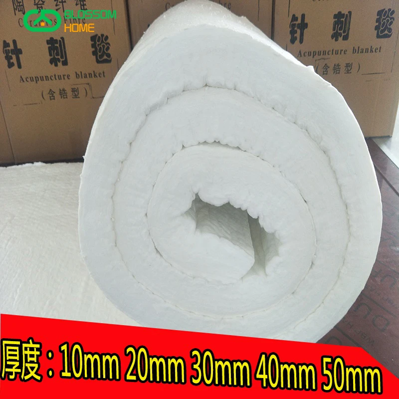 50mm 두께 알루미늄 규산염 담요 세라믹 섬유 면화 고온 방지 가마 단열 재료